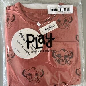 Little Sleepies NWT Disney Simba Graphic Pocket Tee